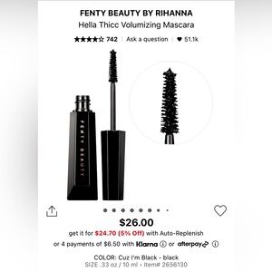 Fenty Beauty Hella Thicc Mascara